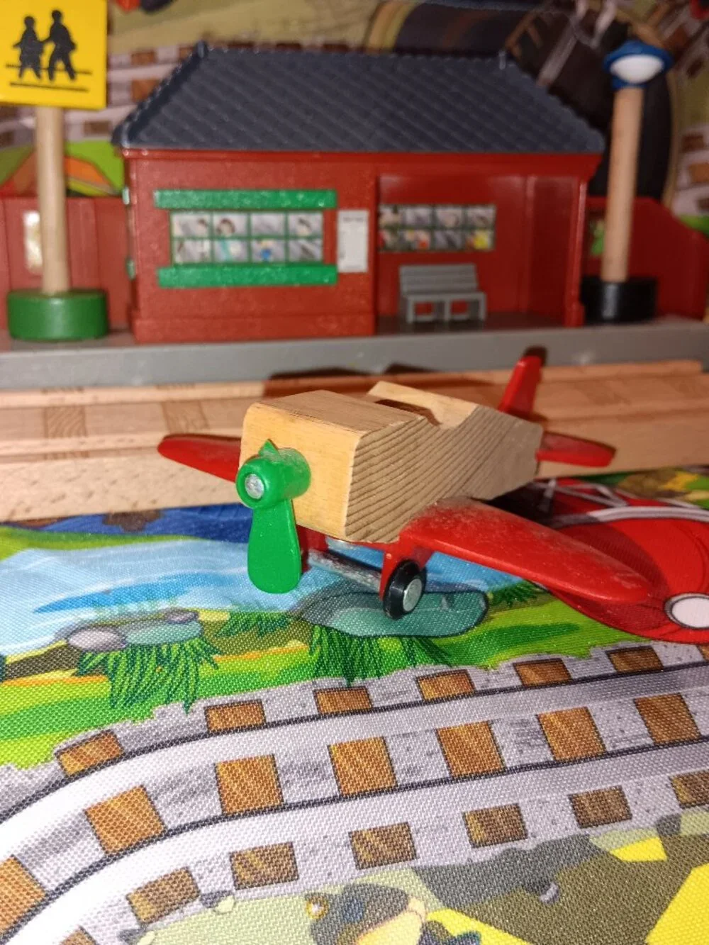 Brio Wooden Riailway Train Track Aeroplane Airplane